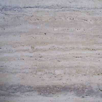 Roman Travertine, Vein Cut, Unfilled, Honed, Close Roman Travertine, Vein Cut, Unfilled, Honed, Close
