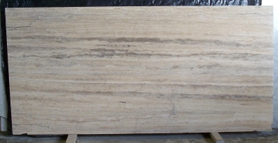 Roman Travertine, Vein Cut, Unfilled, Honed, Slab Roman Travertine, Vein Cut, Unfilled, Honed, Slab