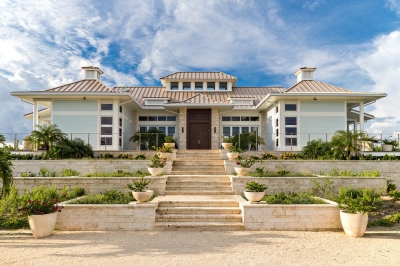 Coralina exterior steps and cladding on a house in the Bahamas Coralina exterior steps and cladding on a house in the Bahamas