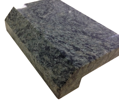 A 4cm laminated 1 inch beveled edge on verde san francisco granite. A 4cm laminated 1 inch beveled edge on verde san francisco granite.