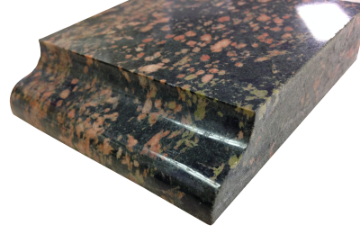 An ogee edge on granite. An ogee edge on granite.