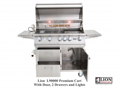 Lion L90000 Premium BBQ Grill and Cart