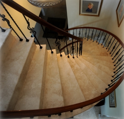 Travertine staircase Travertine staircase